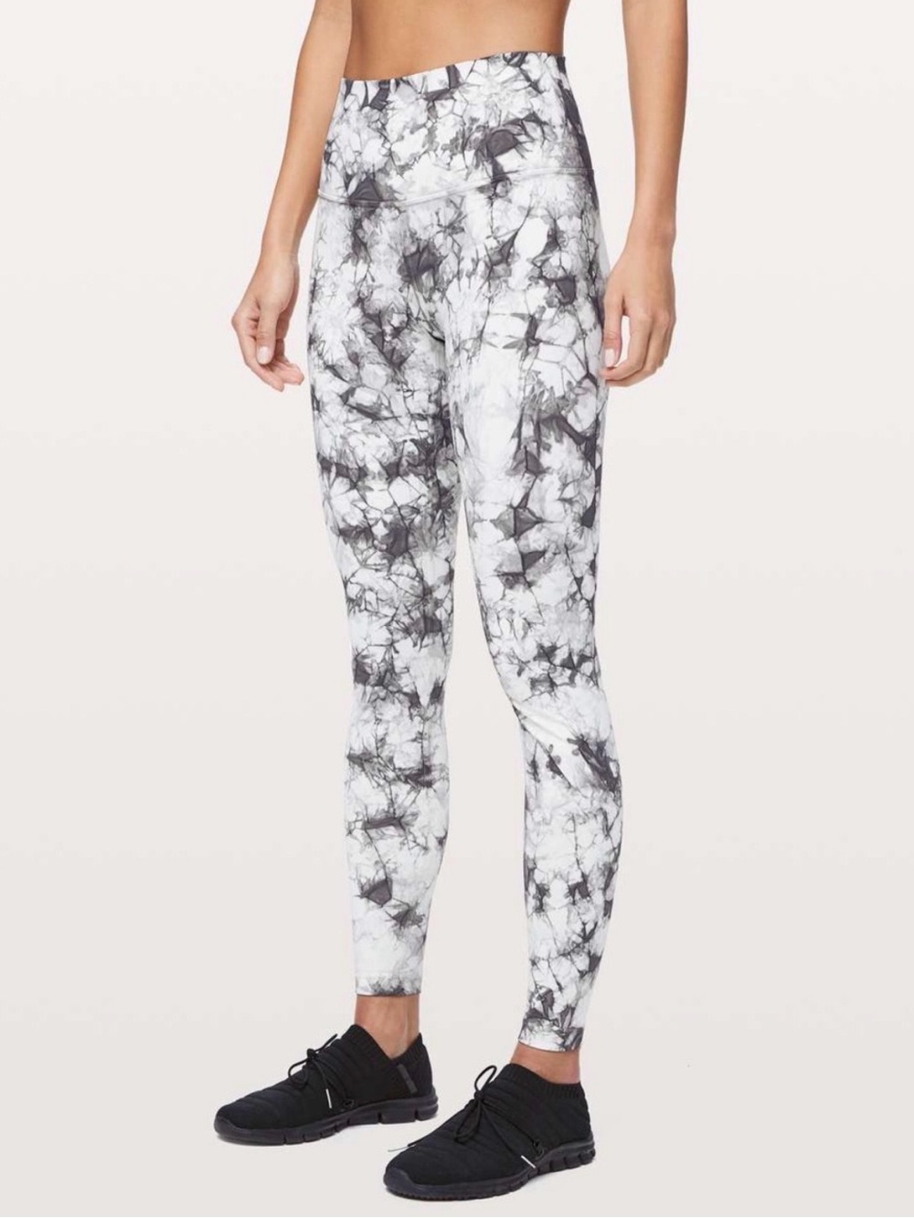 lululemon athletica Black & White Marble Tie-Dye Leggings